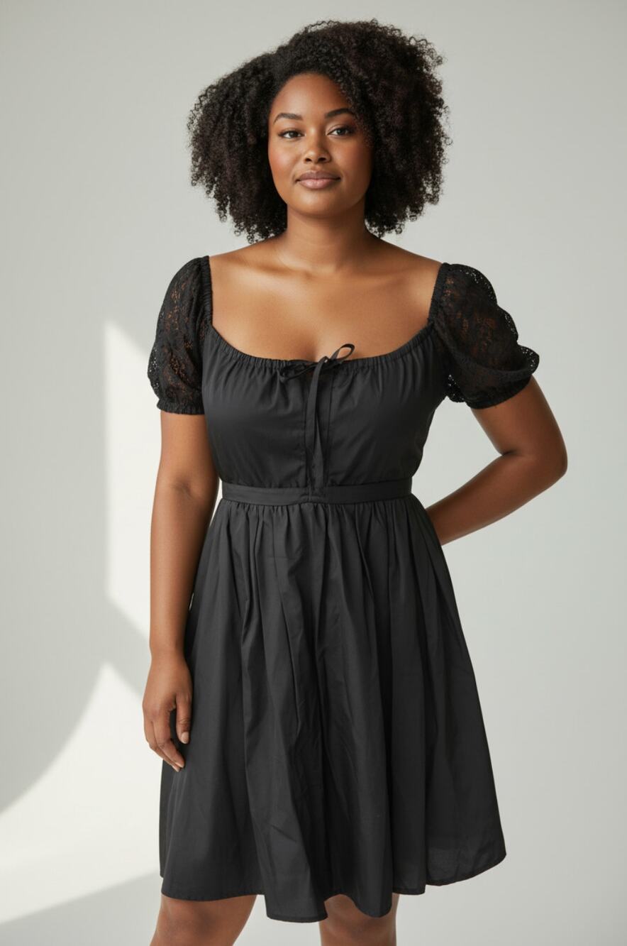 VERA WANG Women's Mini Dress Size 8 In Black